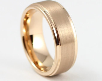 gold wedding bands beautiful rose gold menu0027s wedding band, 8mm, menu0027s ring, tungsten carbide  ring, qlbrjix