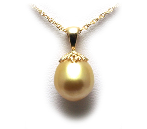 golden south sea pearl pendant olalfdp