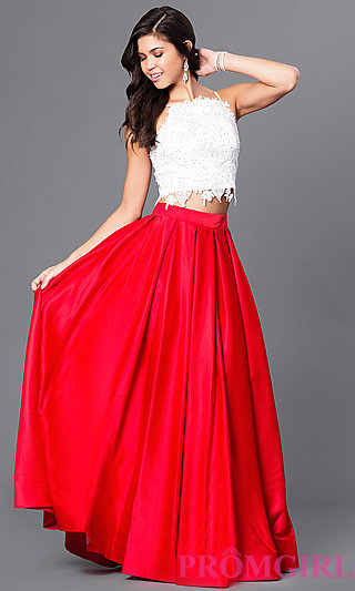 gown dresses dave and johnny two piece ball gown-promgirl cotadyz