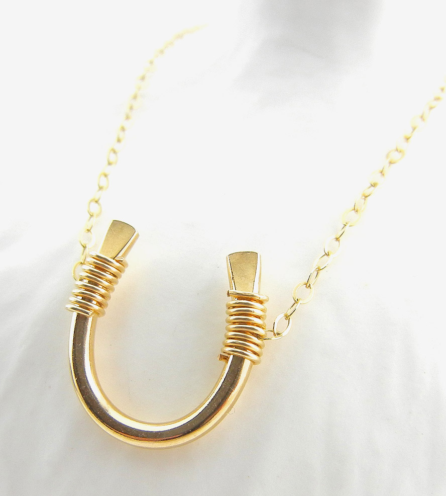 horseshoe necklace ... rose-gold-horseshoe-necklace-1444836737 ... kgixtpe