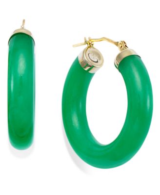 jade earrings jade hoop earrings in 14k gold (27-1/2mm) vuoiuqi