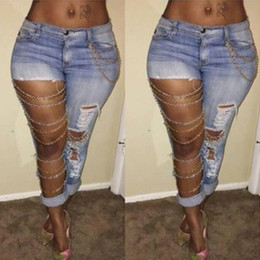 jeans for girls 2017 new hole ripped jeans women pants cool denim slim jeans for girl mid rflzmjx