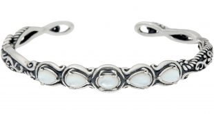 jewelry bracelets carolyn pollack sterling silver simply fabulous gemstone cuff bracelet -  j335283 liiimwa