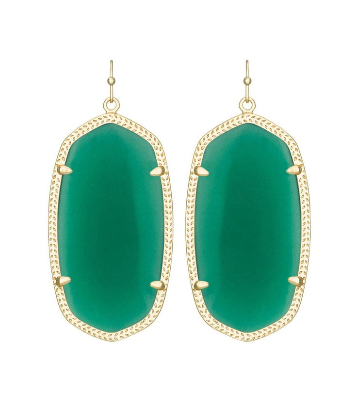kendra scott danielle green earrings 14k gold hvnbuct