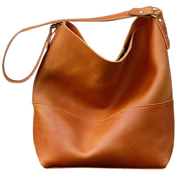 leather handbag bubo handmade catalina leather hobo bag ($175) ❤ liked on polyvore  featuring bags, isnxobf