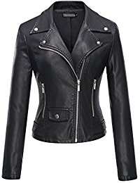 leather jackets women tanming womenu0027s faux leather moto biker short coat jacket wwqshny