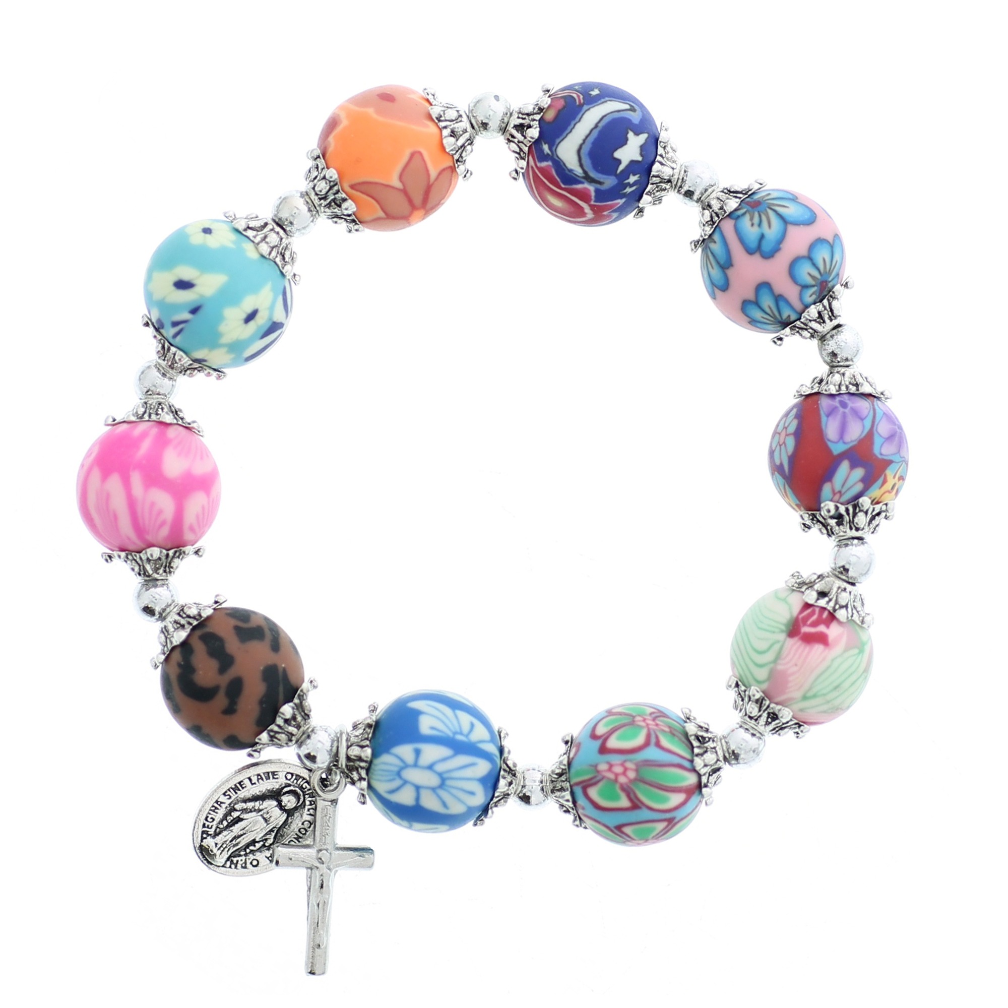 lily multi-color rosary bracelet gdyzawn
