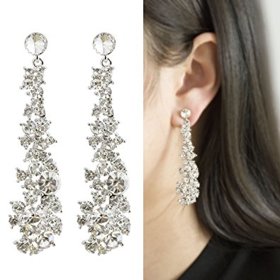 long earrings waterfall earrings-cishop ultrasparkling long pearl earrings with  diamonds-supper beauty kuspnge