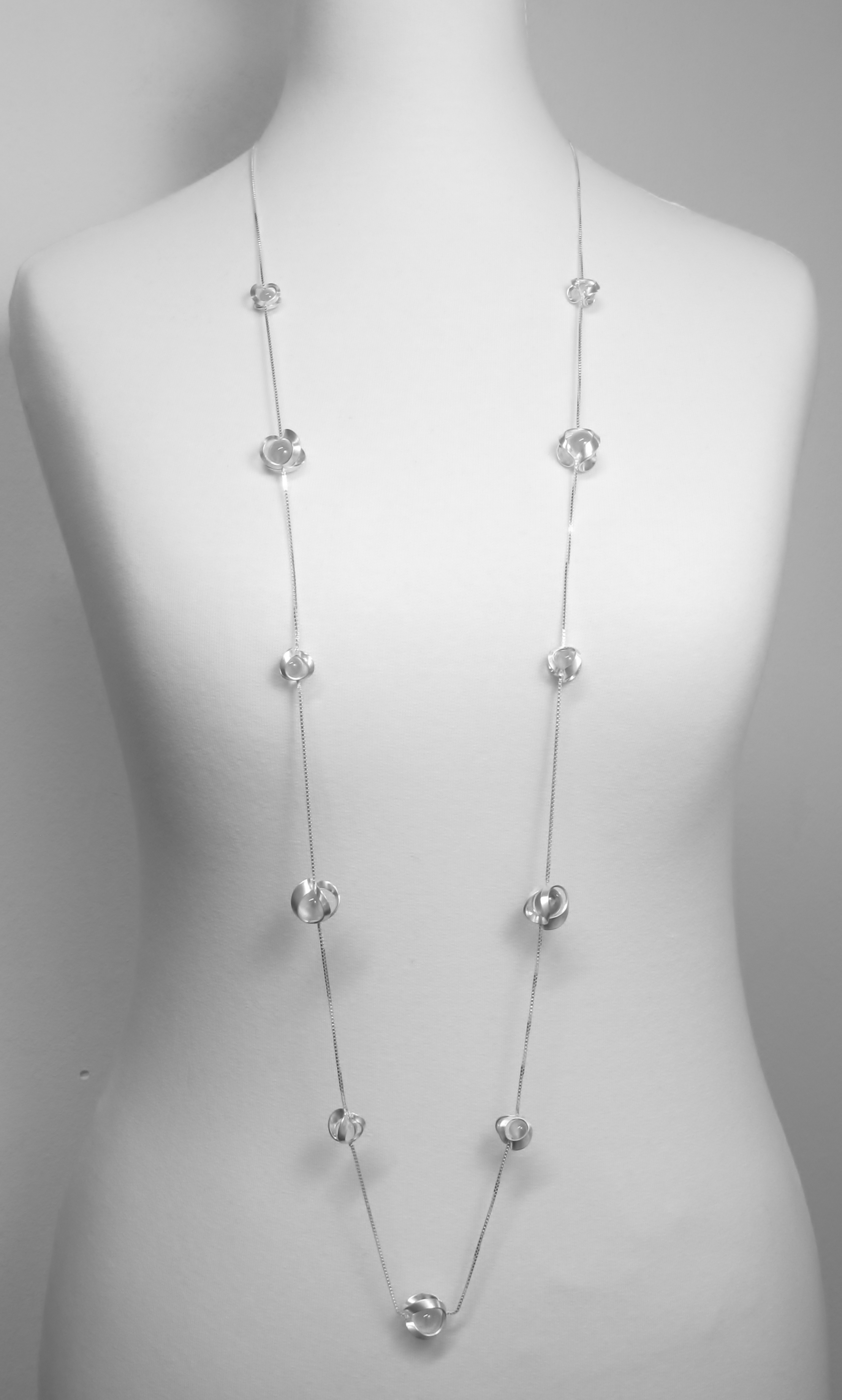 long silver necklace  mrfcrnw