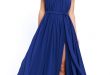 lovely royal blue maxi dress - blue gown - halter maxi - $115.00 hmvuyqi