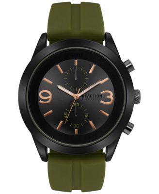 luxury watches for men kenneth cole new york menu0027s chronograph green silicone strap watch 47mm  10031458 cgdfovi