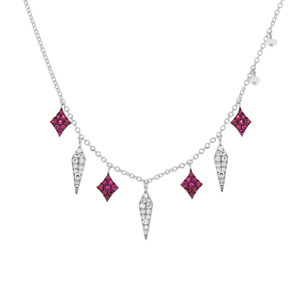 meira t white gold and ruby necklace xjnlpmk