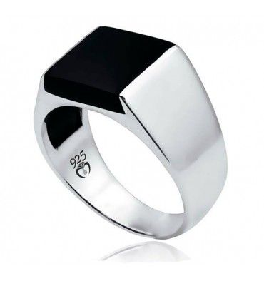 men rings black onyx stone men ring in sterling silver from turkstyleshop.com |  silver jewelry qfqufvv