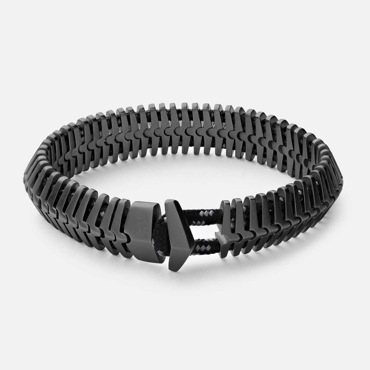 mens bracelets klink bracelet, matte-black - bracelets - menu0027s | miansai roqfbgs