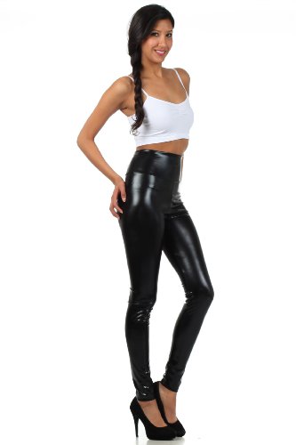 metallic leggings amazon.com: sakkas shiny liquid metallic high waist stretch leggings - made  in usa: clothing gliltwu
