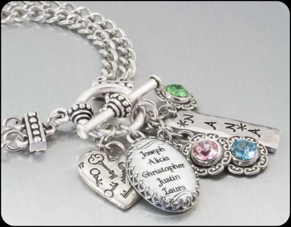 mother bracelets personalized motheru0027s birthstone jewelry - grandmothers jewelry - grand  kids - motheru0027s bracelet - jiwnqjv