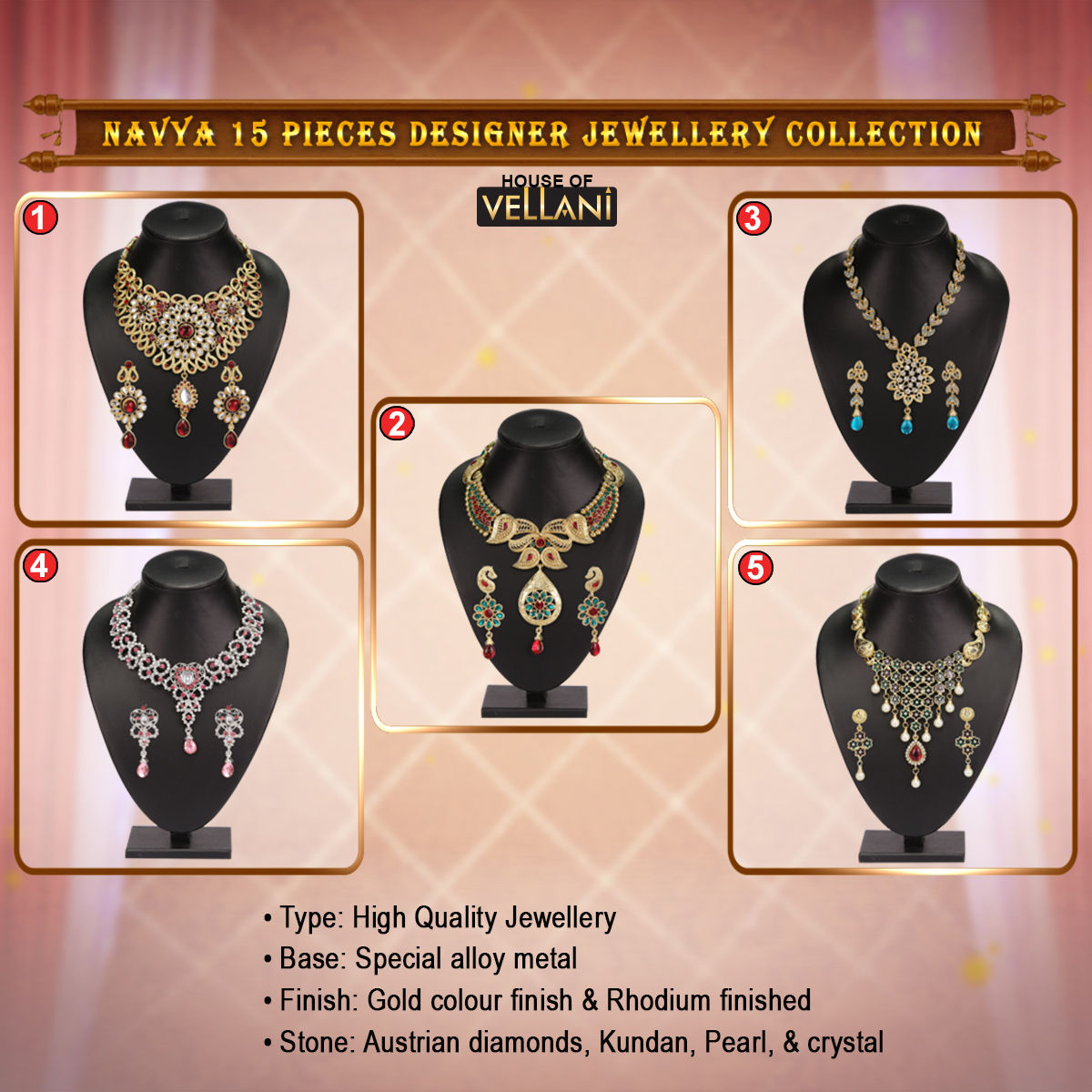 navya 15 pcs designer jewellery collection arfjicf