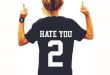 new t-shirt womens hate you 2 printed t shirts women tops tees loose letter t ebhmprk