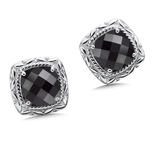 onyx earrings in sterling silver xvsasch