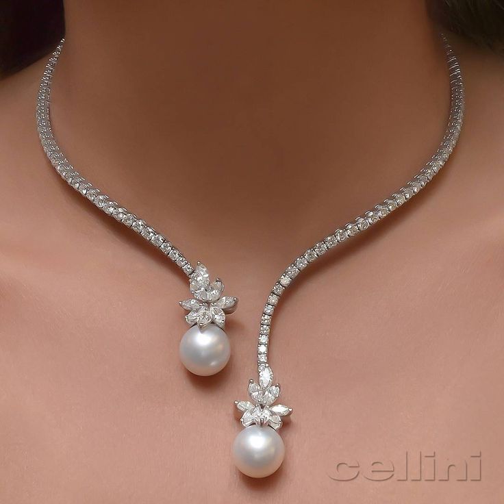 pearl and diamond necklace lovely necklace of pearls and diamonds ttsdnxw
