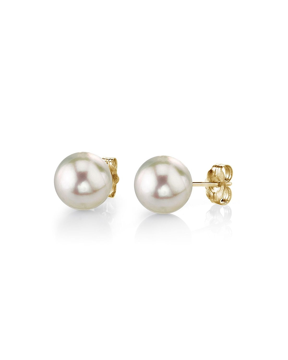 pearl earrings 5.0-5.5mm white akoya pearl stud earrings vthobce