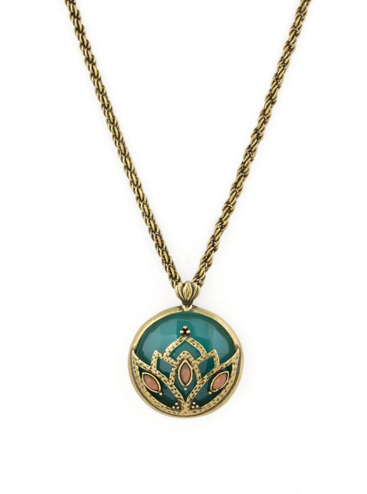 pendant necklace jade lotus pendant | new arrivals, greens u0026 blues, necklaces, pendants, boho ffwhpse