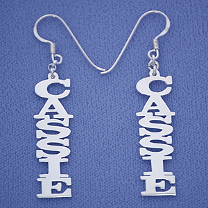 personalized sterling silver vertical dangling name earrings syuqfaz
