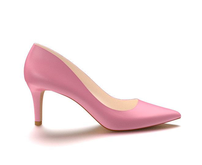 pink high heels pointed toe three inch heels, pink soft leather fjjwglo