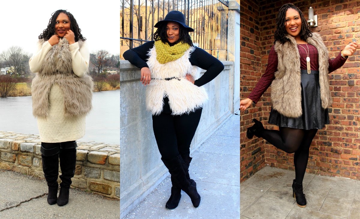 plus size fur vest plus size fashion| styling faux fur vests - youtube chgozfp