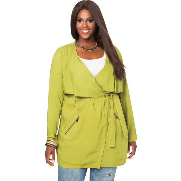 plus size trench coat ashley stewart tencel twill trench coat ($60) ❤ liked on polyvore featuring  outerwear,. plus txzaiye