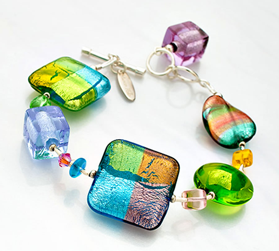 primavera bracelet fine contemporary art glass jewelry marco polo design zsvyeuc