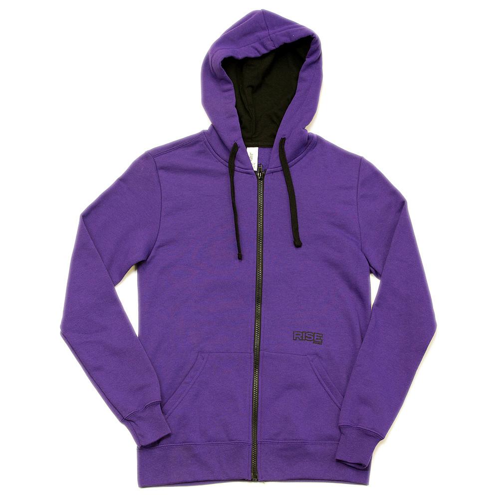 purple hoodie yosemite tree - zip-up hoodie - womens - purple ghraphj