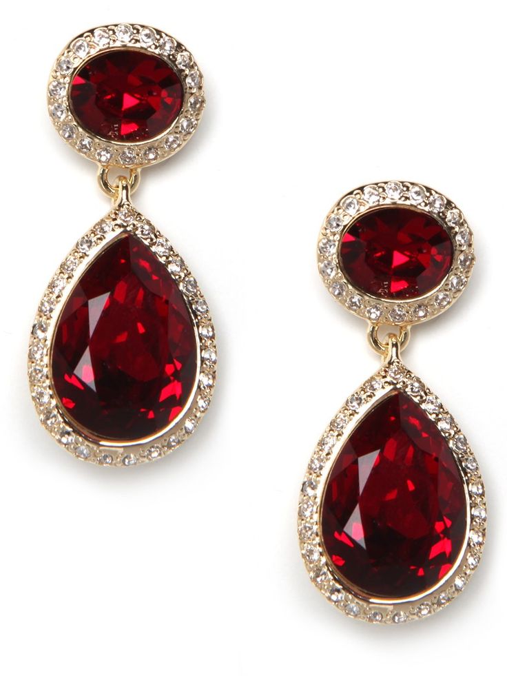 red earrings these stunning earrings are dripping with that royal je nais sais quoi.  reminiscent of etwpkkt