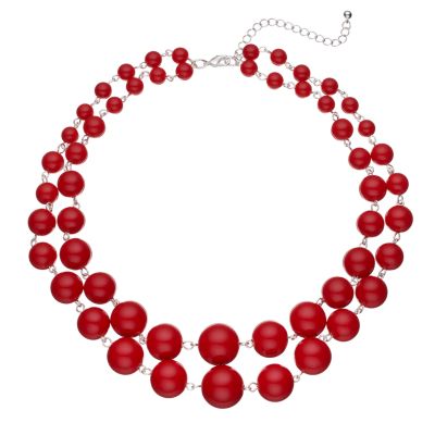 red fashion necklaces, jewelry | kohlu0027s axsglxb