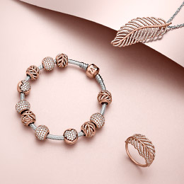 rose gold charm bracelet pandora rose™ collection - rose gold jewelry | pandora kreydkl