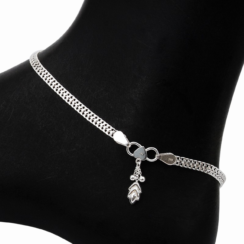 silver anklets 11.87 grams box chain silver anklet gwbfzck