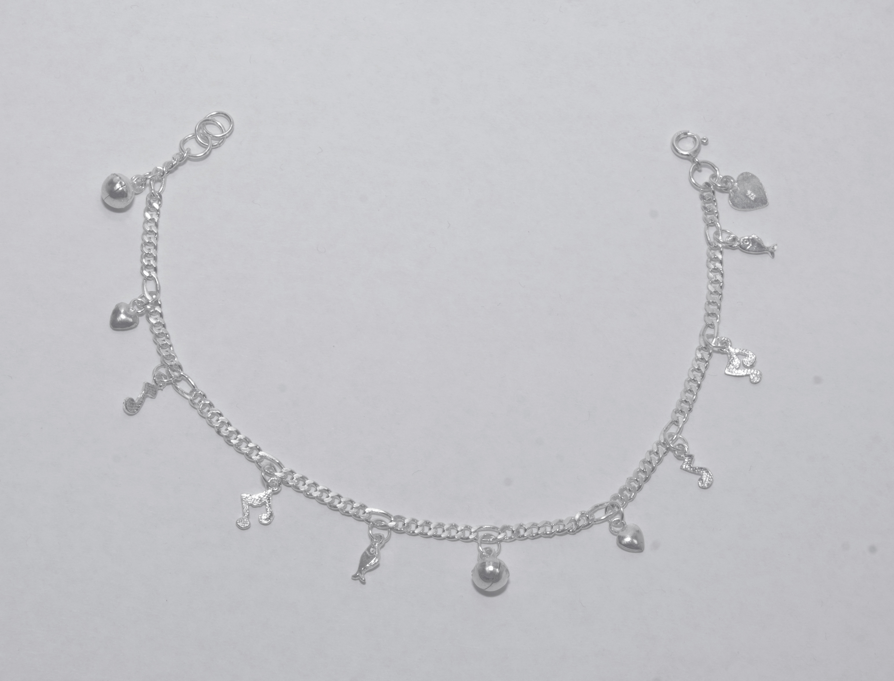 Silver anklets for Charm bell ... jrqitmi