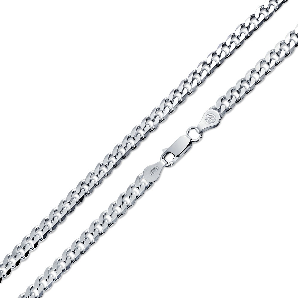 silver chain necklace bling jewelry sterling silver mens curb cuban chain necklace 150 gauge vtvdcbd