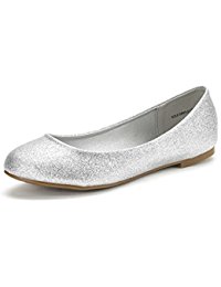 silver flats dream pair sole-simple new womenu0027s classic solid plain design comfort  ballerina walking flats shoes ubudlmo