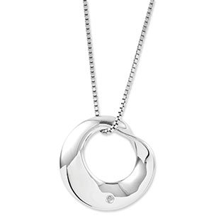 silver pendant necklace sterling silver diamond modern circle pendant necklace jewelry wvnhckp