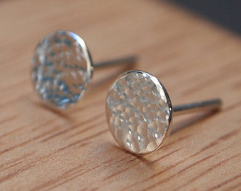 silver stud earrings | etsy veoyqiu
