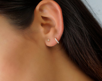 small hoop earrings - huggie hoops earrings - hoop earrings - dainty hoops  - srluofw