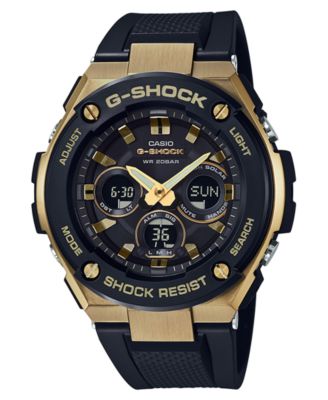 sports watches for men g-shock menu0027s solar analog-digital black resin strap watch 49mm zuywgaf