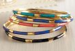 stackable indian bangle bracelets- set of 5 - national geographic store DMKFIFH