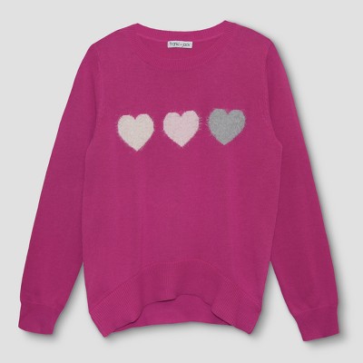 sweaters for girls girlsu0027 franki u0026 jack 3 hearts pullover sweater yruanha