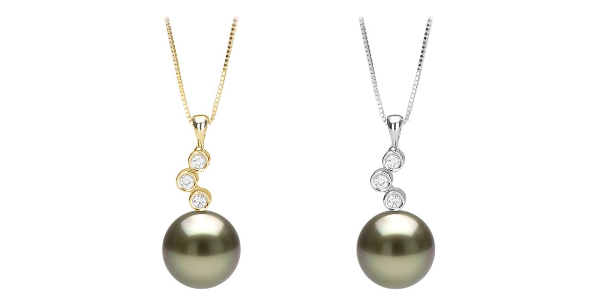 tahitian diamond pearl pendant: all sizes txcaibl
