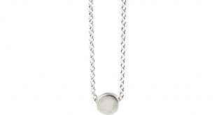 the circle necklace, sterling silver ... toxqfvy