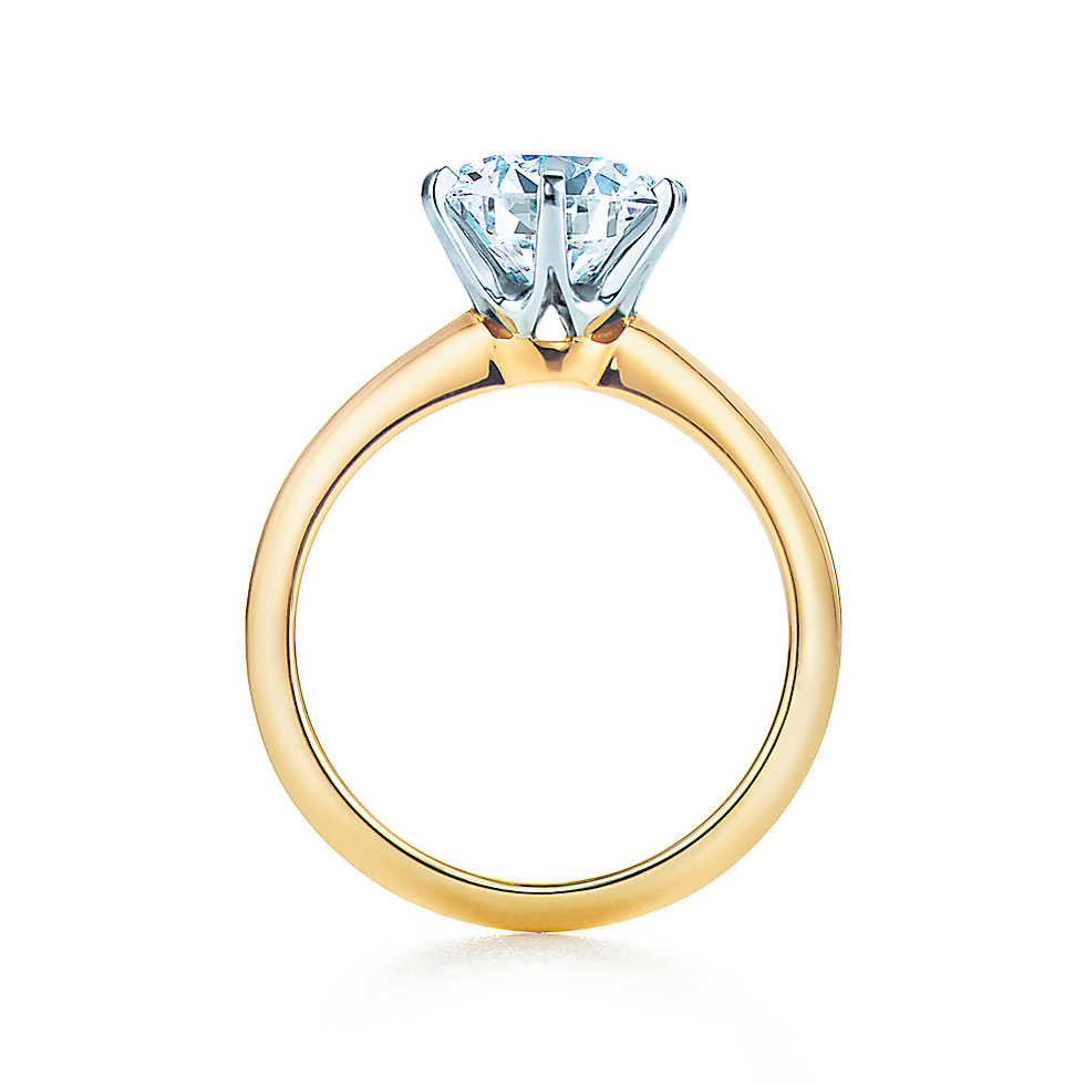 the tiffany® setting 18k yellow gold engagement rings | tiffany u0026 co. pnzyucw