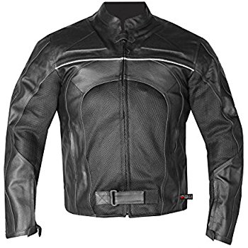 this item razer mens motorcycle leather jacket armor black s oazxuhf