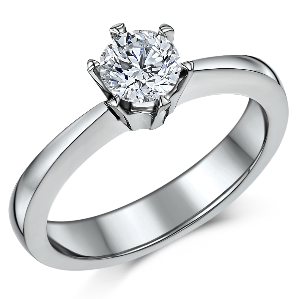 titanium engagement rings classic titanium 6 prong 0.90ct solitaire engagement ring pszfgzr